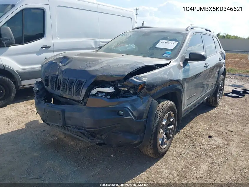 2019 JEEP CHEROKEE VIN 1C4PJMBX5KD346621 — фото 2