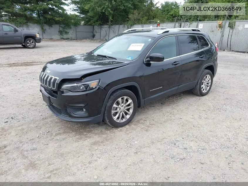 2019 JEEP CHEROKEE VIN 1C4PJLCX2KD366849 — фото 2