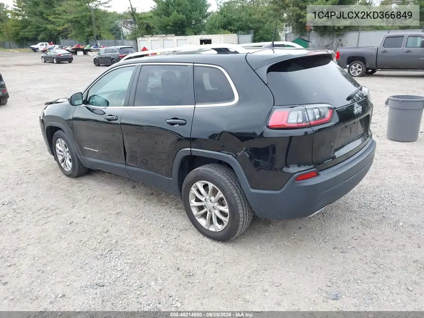 2019 JEEP CHEROKEE VIN 1C4PJLCX2KD366849 — фото 3