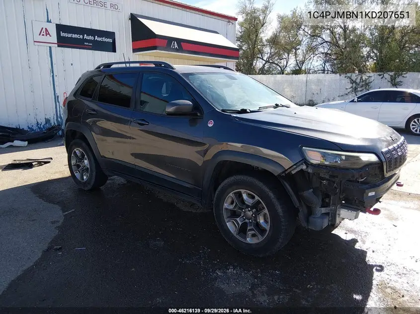 JEEP CHEROKEE 2019, VIN 1C4PJMBN1KD207651