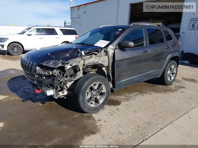 2019 JEEP CHEROKEE VIN 1C4PJMBN1KD207651 — фото 2