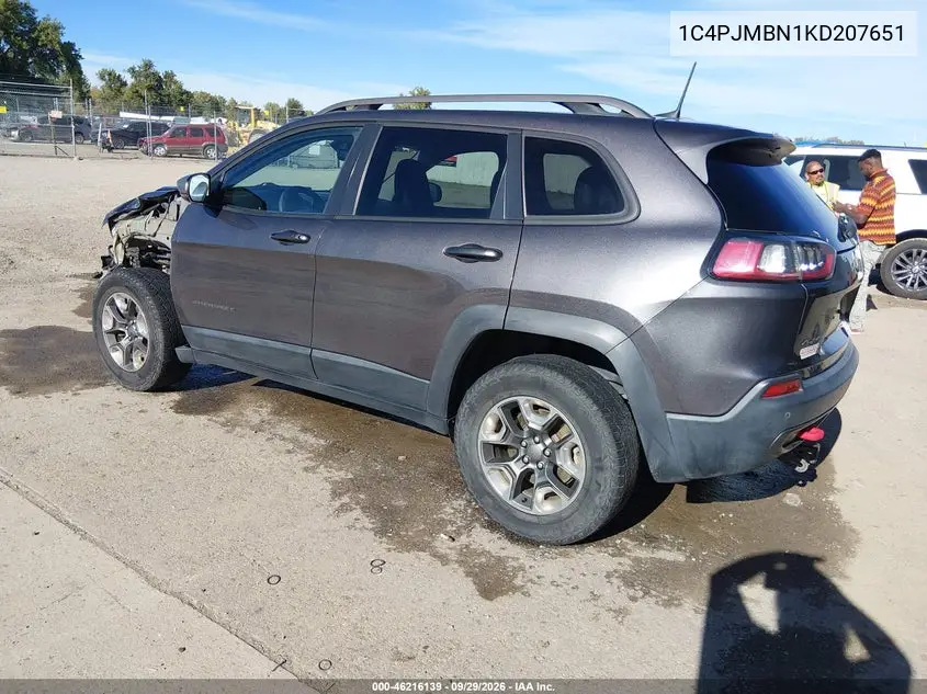 2019 JEEP CHEROKEE VIN 1C4PJMBN1KD207651 — фото 3