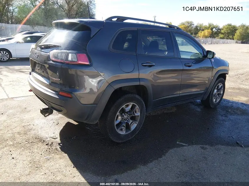 2019 JEEP CHEROKEE VIN 1C4PJMBN1KD207651 — фото 4