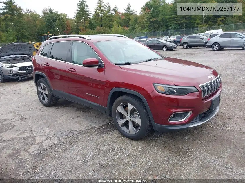 JEEP CHEROKEE 2019, VIN 1C4PJMDX9KD257177