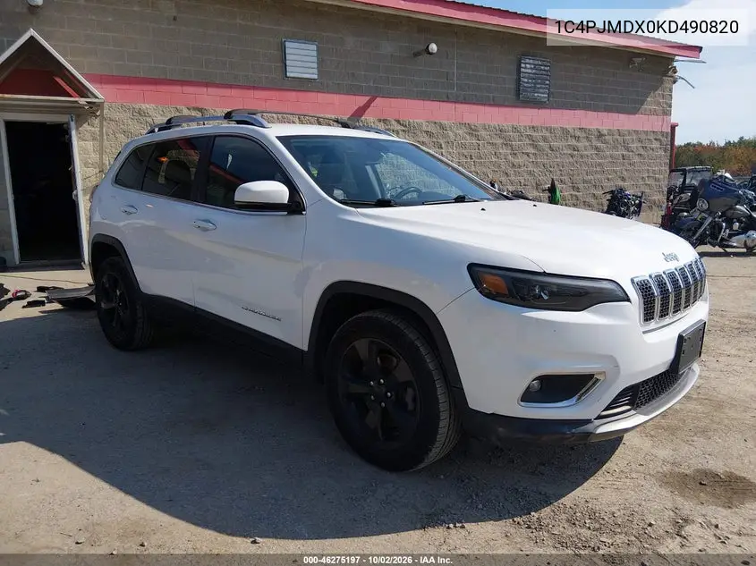 JEEP CHEROKEE 2019, VIN 1C4PJMDX0KD490820