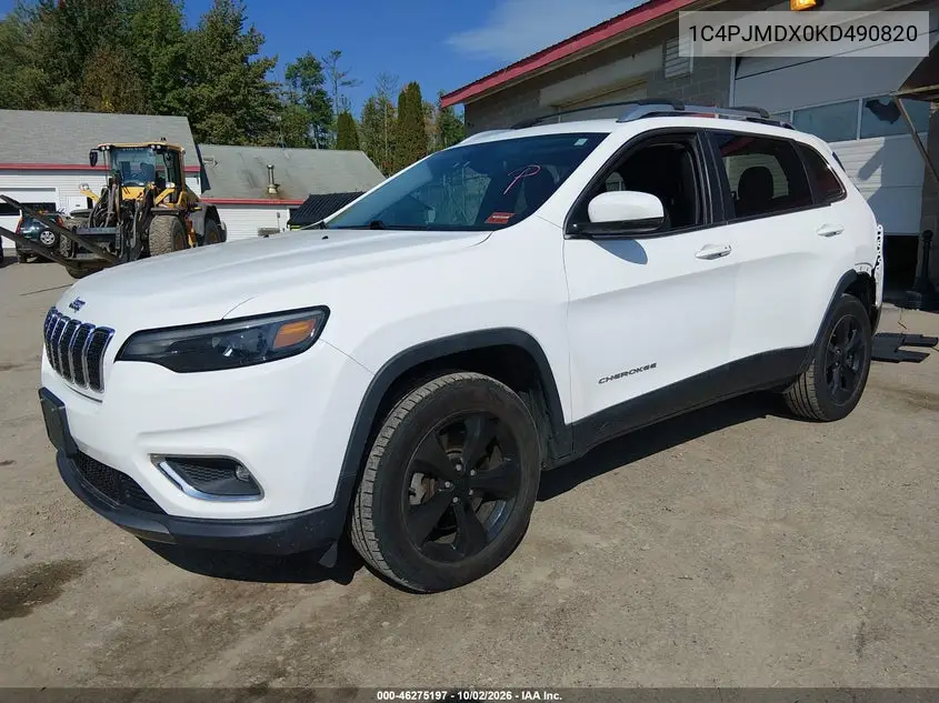 2019 JEEP CHEROKEE VIN 1C4PJMDX0KD490820 — фото 2