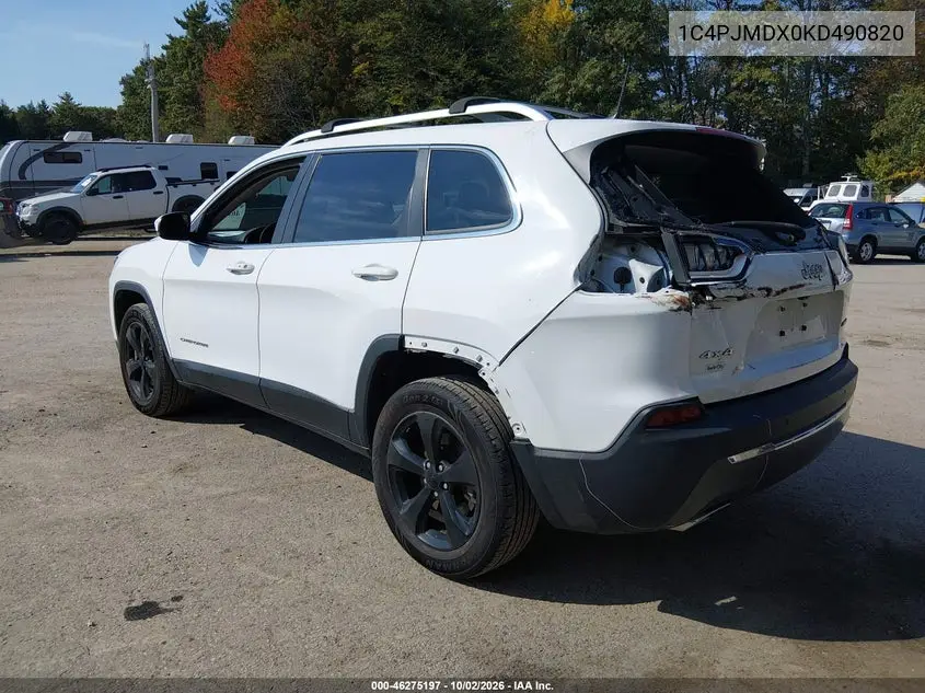 2019 JEEP CHEROKEE VIN 1C4PJMDX0KD490820 — фото 3