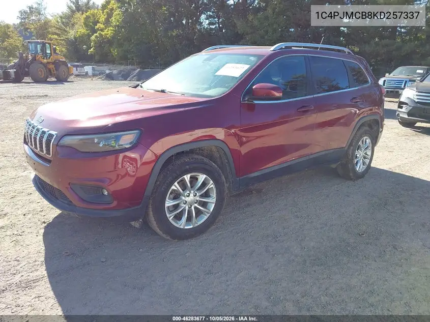 2019 JEEP CHEROKEE VIN 1C4PJMCB8KD257337 — фото 2