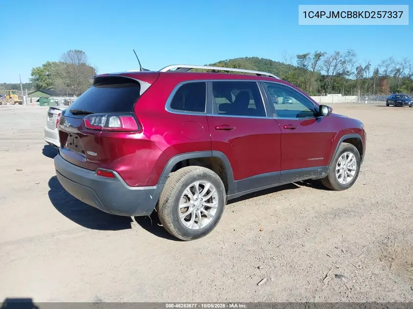 2019 JEEP CHEROKEE VIN 1C4PJMCB8KD257337 — фото 4