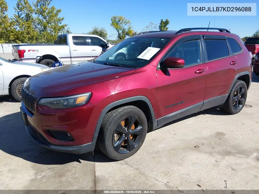2019 JEEP CHEROKEE VIN 1C4PJLLB7KD296088 — фото 2