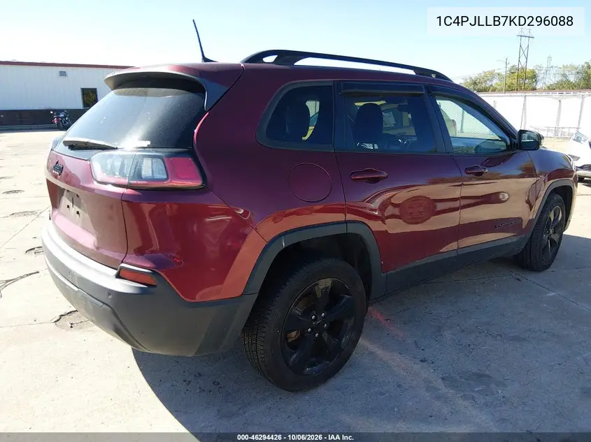2019 JEEP CHEROKEE VIN 1C4PJLLB7KD296088 — фото 4