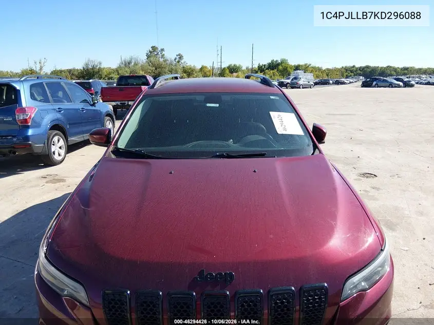 2019 JEEP CHEROKEE VIN 1C4PJLLB7KD296088 — фото 6
