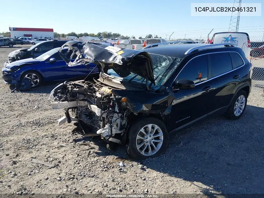2019 JEEP CHEROKEE VIN 1C4PJLCB2KD461321 — фото 2
