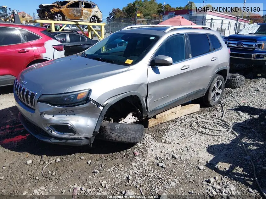 2019 JEEP CHEROKEE VIN 1C4PJMDN0KD179130 — фото 2
