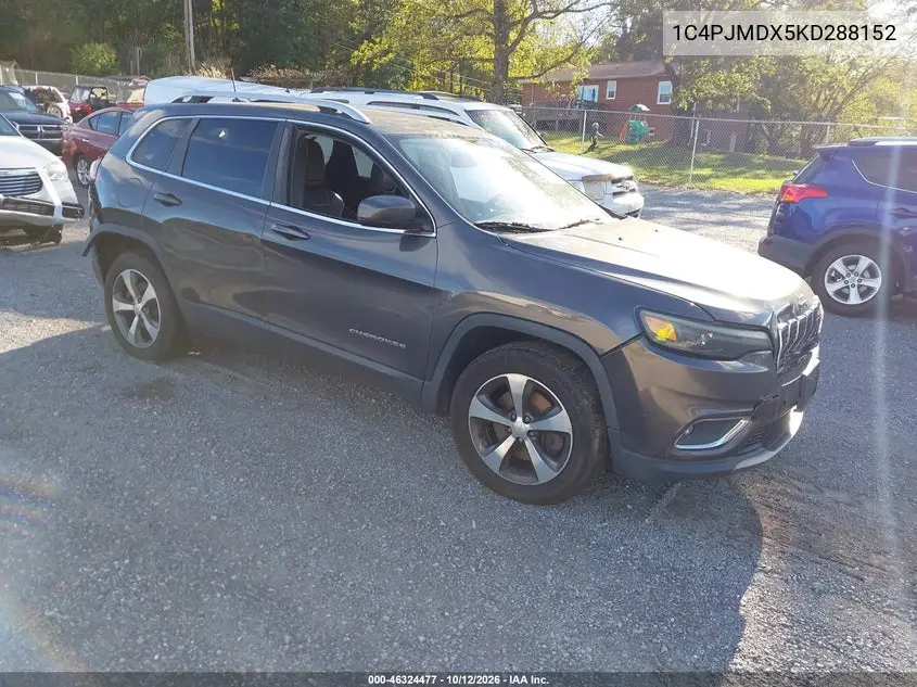 JEEP CHEROKEE 2019, VIN 1C4PJMDX5KD288152