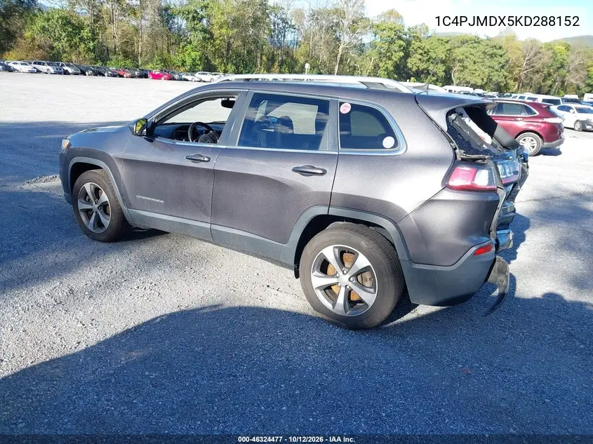 2019 JEEP CHEROKEE VIN 1C4PJMDX5KD288152 — фото 3