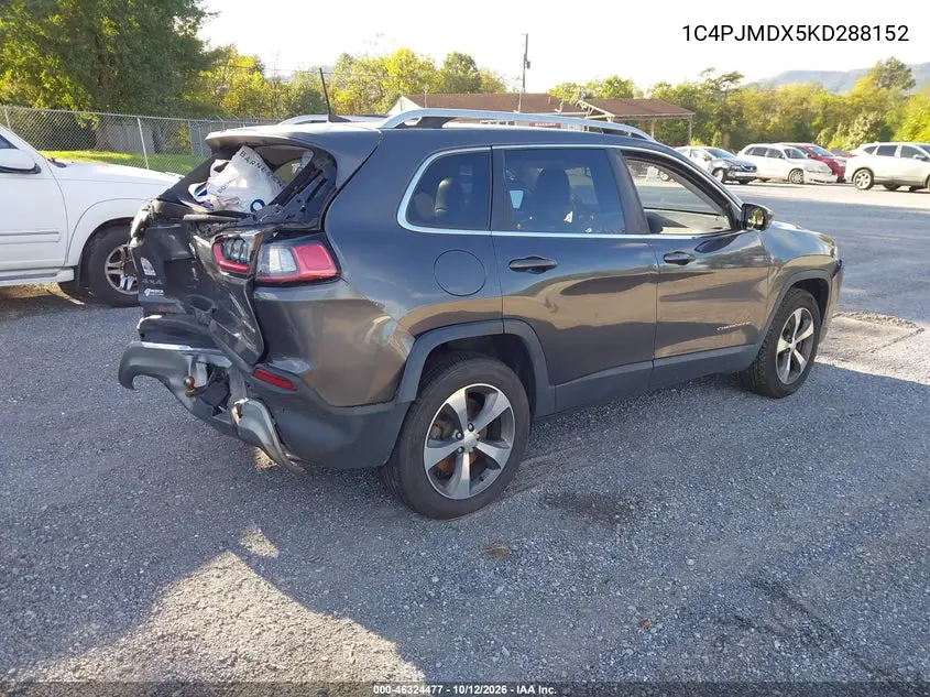 2019 JEEP CHEROKEE VIN 1C4PJMDX5KD288152 — фото 4