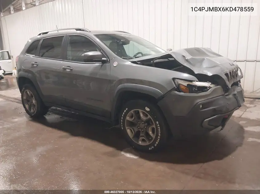JEEP CHEROKEE 2019, VIN 1C4PJMBX6KD478559