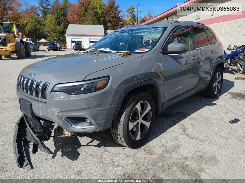 2019 JEEP CHEROKEE VIN 1C4PJMDX3KD365083 — фото 2