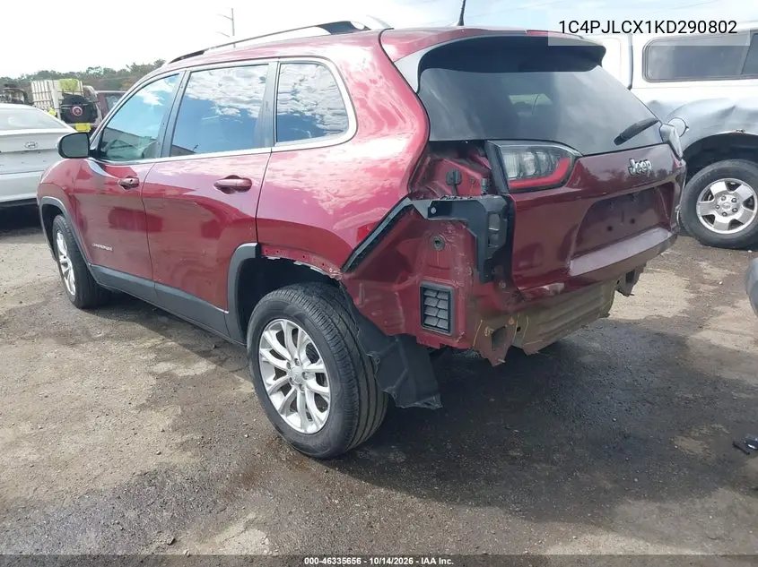 2019 JEEP CHEROKEE VIN 1C4PJLCX1KD290802 — фото 3