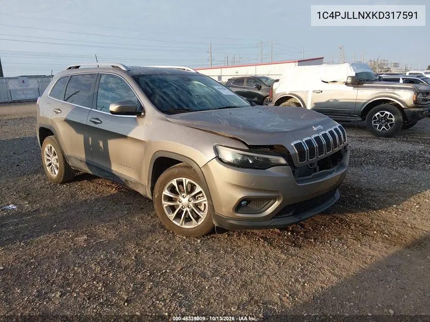 JEEP CHEROKEE 2019, VIN 1C4PJLLNXKD317591