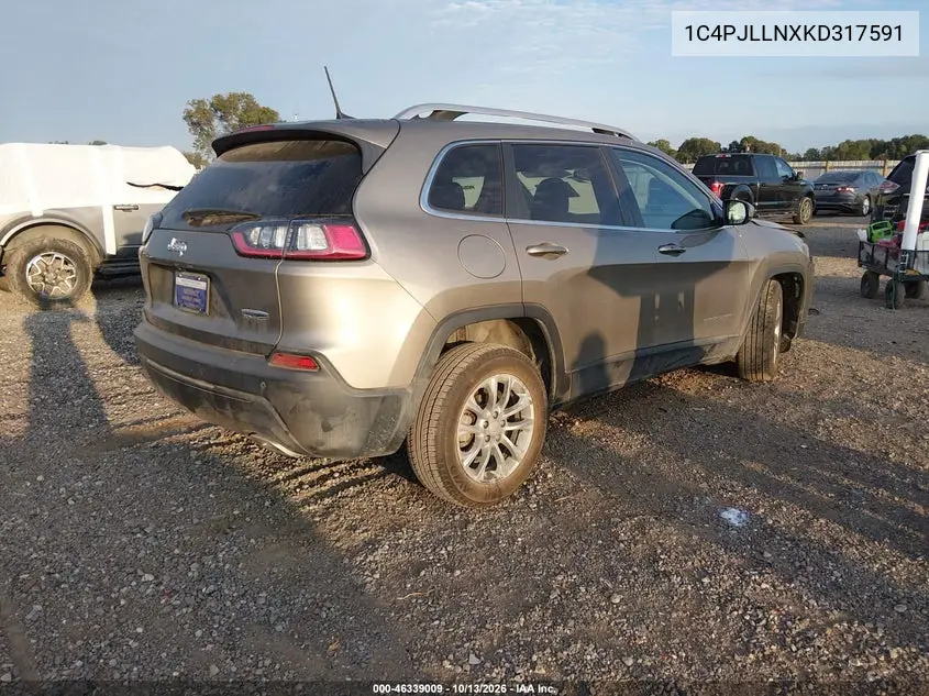 2019 JEEP CHEROKEE VIN 1C4PJLLNXKD317591 — фото 4
