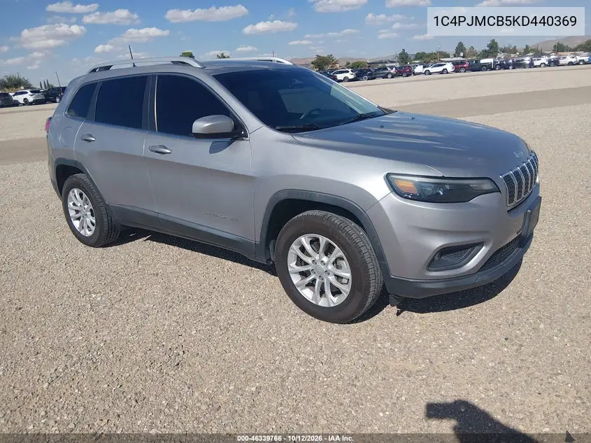 JEEP CHEROKEE 2019, VIN 1C4PJMCB5KD440369