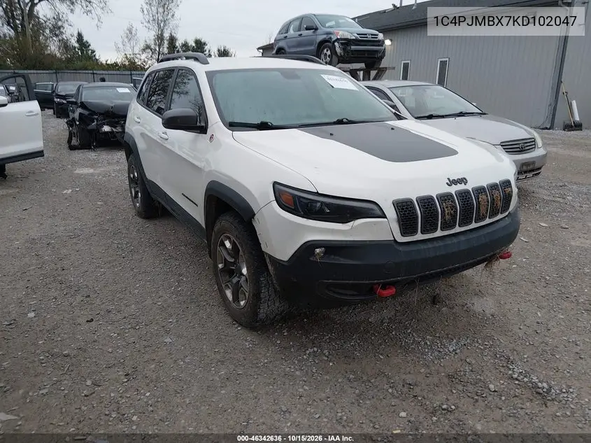 JEEP CHEROKEE 2019, VIN 1C4PJMBX7KD102047
