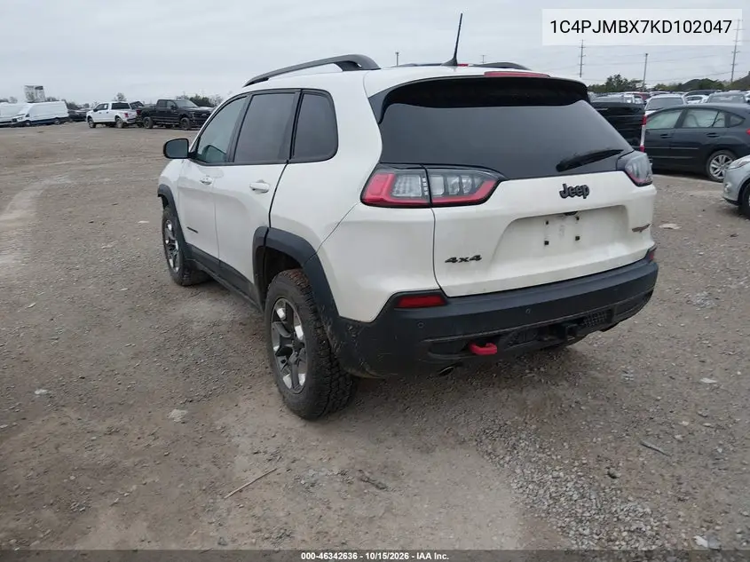 2019 JEEP CHEROKEE VIN 1C4PJMBX7KD102047 — фото 3
