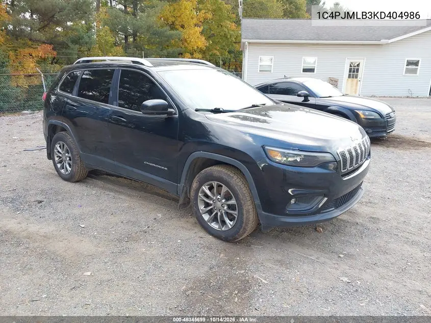 JEEP CHEROKEE 2019, VIN 1C4PJMLB3KD404986