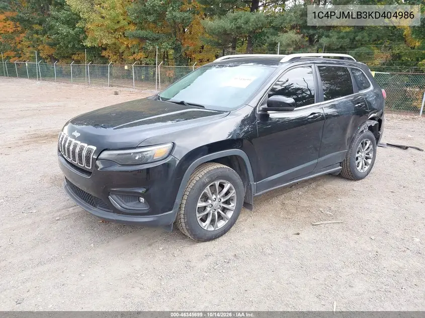 2019 JEEP CHEROKEE VIN 1C4PJMLB3KD404986 — фото 2