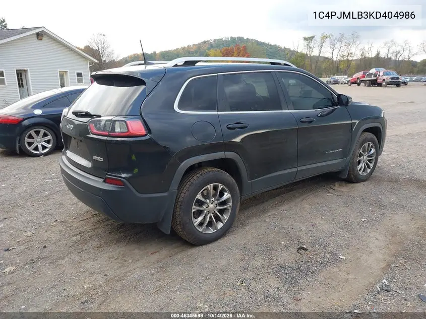 2019 JEEP CHEROKEE VIN 1C4PJMLB3KD404986 — фото 4