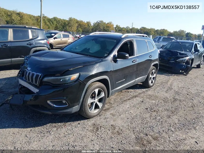 2019 JEEP CHEROKEE VIN 1C4PJMDX5KD138557 — фото 2
