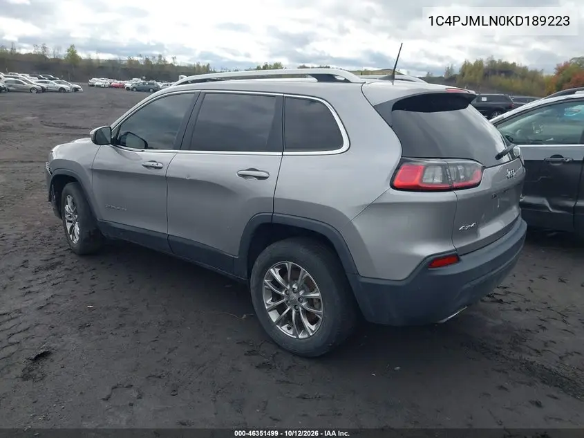 2019 JEEP CHEROKEE VIN 1C4PJMLN0KD189223 — фото 3