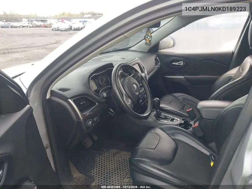 2019 JEEP CHEROKEE VIN 1C4PJMLN0KD189223 — фото 5