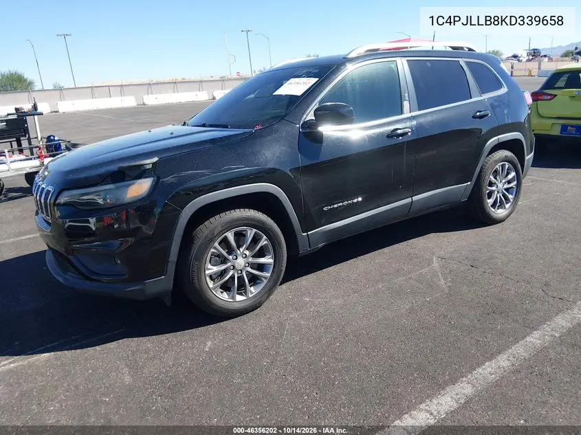 2019 JEEP CHEROKEE VIN 1C4PJLLB8KD339658 — фото 2