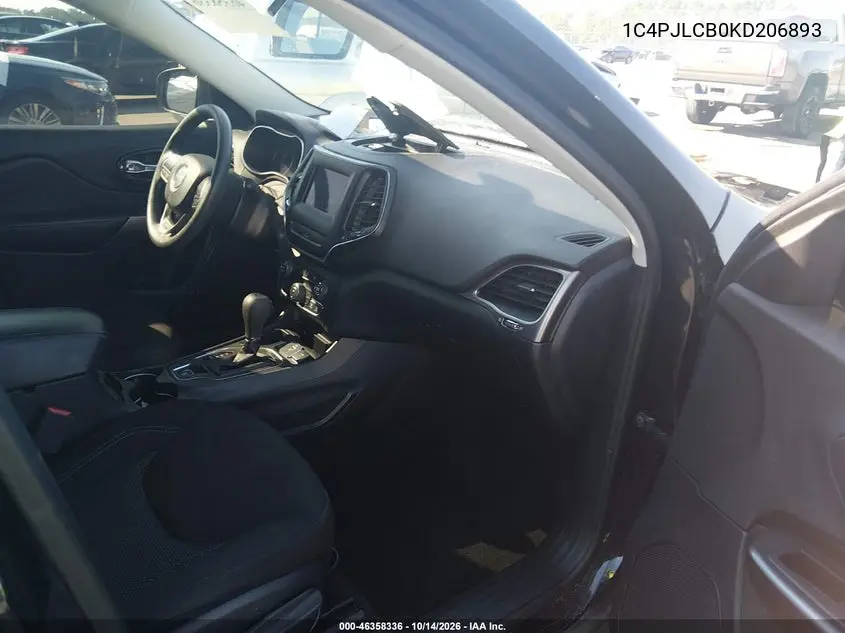 2019 JEEP CHEROKEE VIN 1C4PJLCB0KD206893 — фото 5
