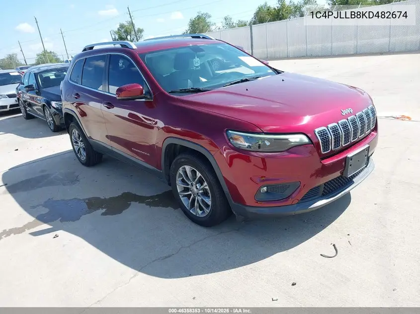 JEEP CHEROKEE 2019, VIN 1C4PJLLB8KD482674