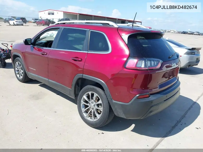 2019 JEEP CHEROKEE VIN 1C4PJLLB8KD482674 — фото 3