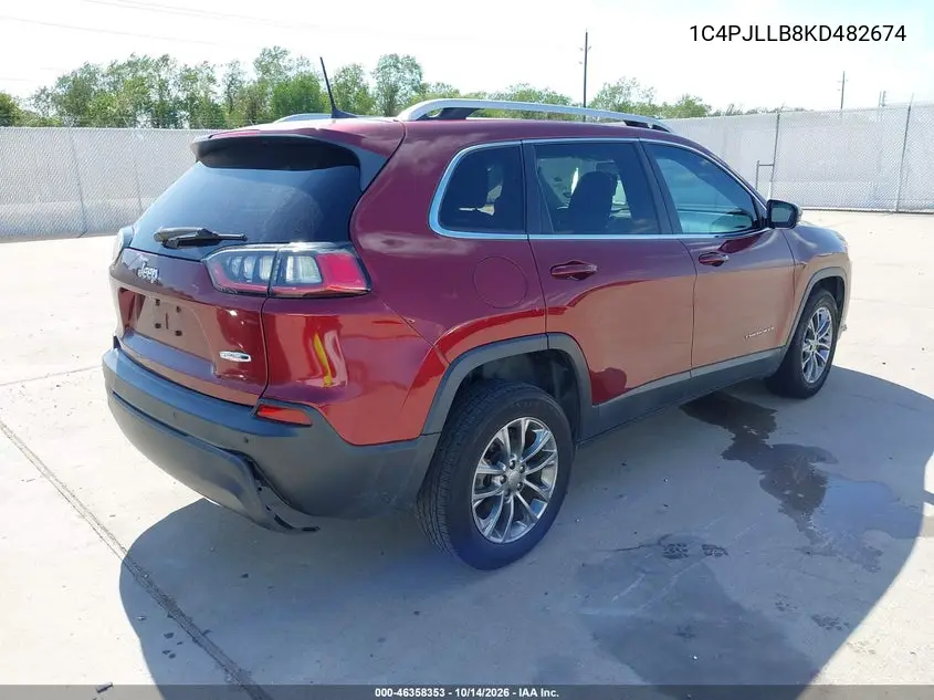 2019 JEEP CHEROKEE VIN 1C4PJLLB8KD482674 — фото 4