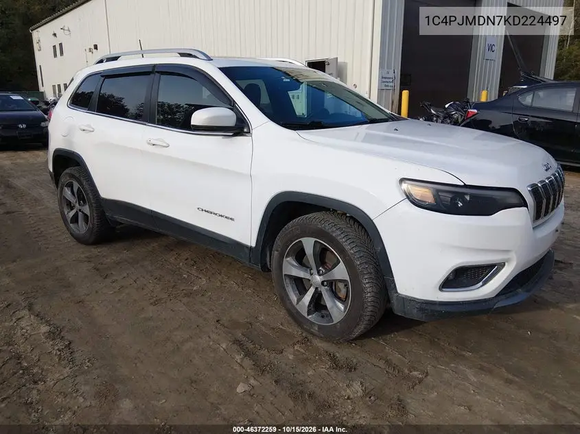 JEEP CHEROKEE 2019, VIN 1C4PJMDN7KD224497