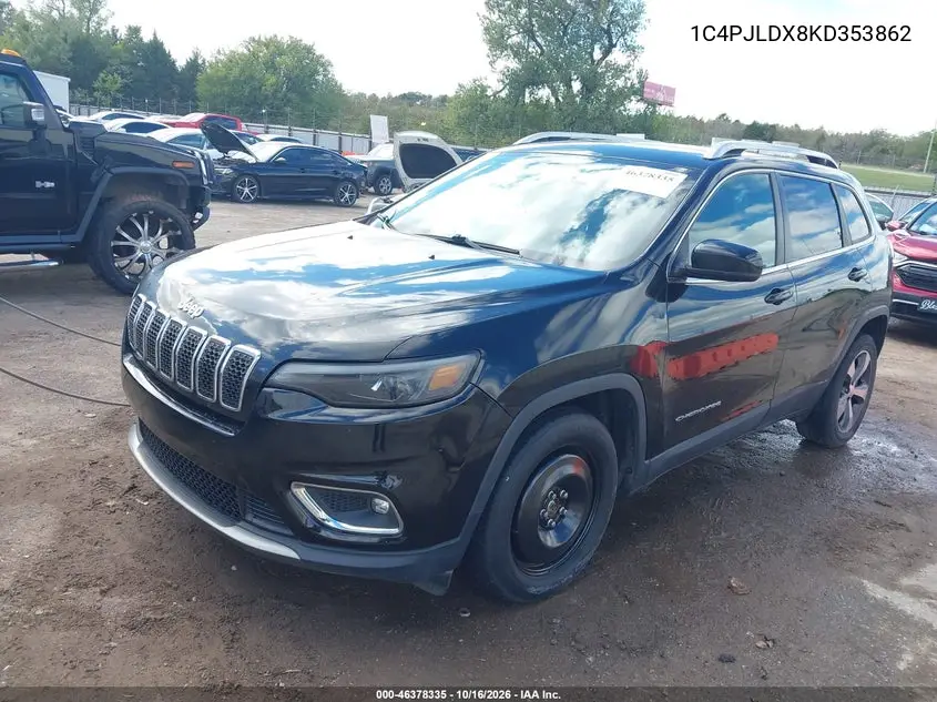 2019 JEEP CHEROKEE VIN 1C4PJLDX8KD353862 — фото 2
