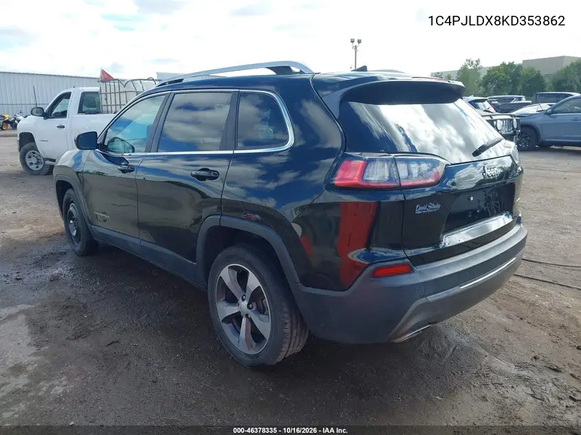 2019 JEEP CHEROKEE VIN 1C4PJLDX8KD353862 — фото 3