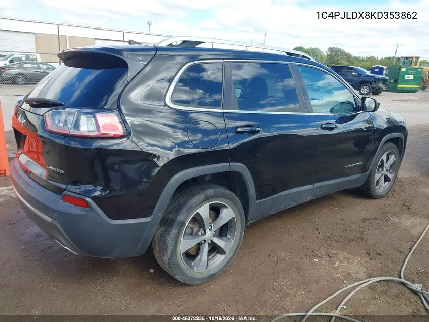 2019 JEEP CHEROKEE VIN 1C4PJLDX8KD353862 — фото 4
