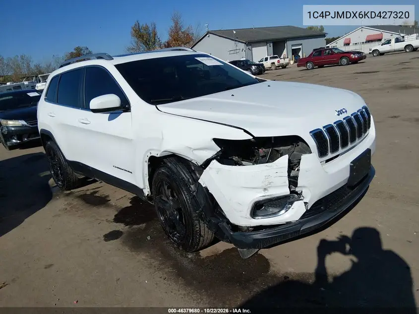JEEP CHEROKEE 2019, VIN 1C4PJMDX6KD427320