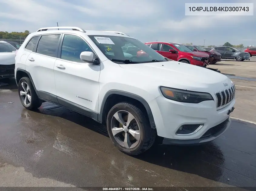JEEP CHEROKEE 2019, VIN 1C4PJLDB4KD300743