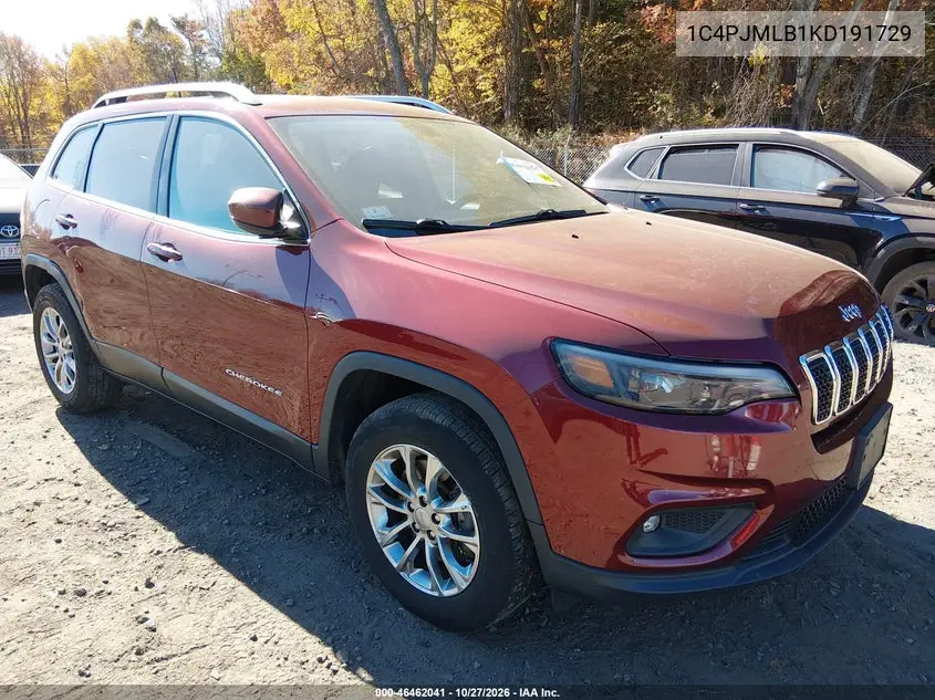 JEEP CHEROKEE 2019, VIN 1C4PJMLB1KD191729