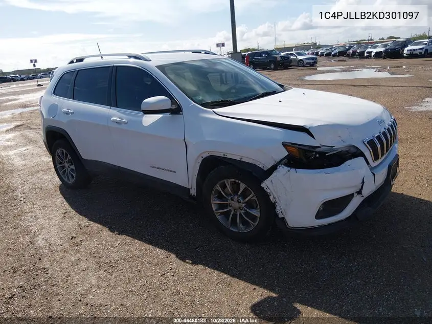 JEEP CHEROKEE 2019, VIN 1C4PJLLB2KD301097