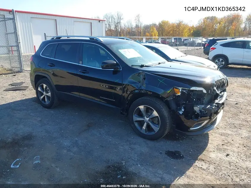 JEEP CHEROKEE 2019, VIN 1C4PJMDX1KD365342