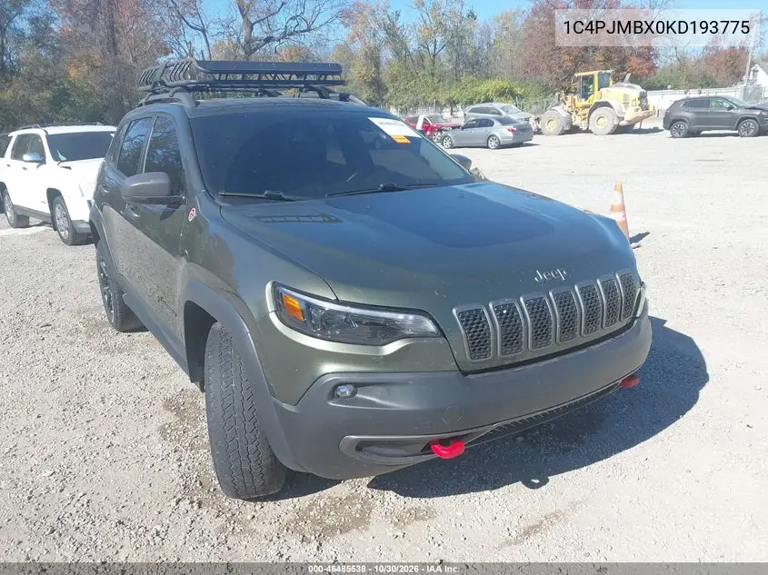 JEEP CHEROKEE 2019, VIN 1C4PJMBX0KD193775